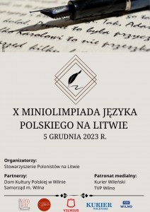 X MINIOLIMPIADA JĘZYKA POLSKIEGO NA LITWIE 2023